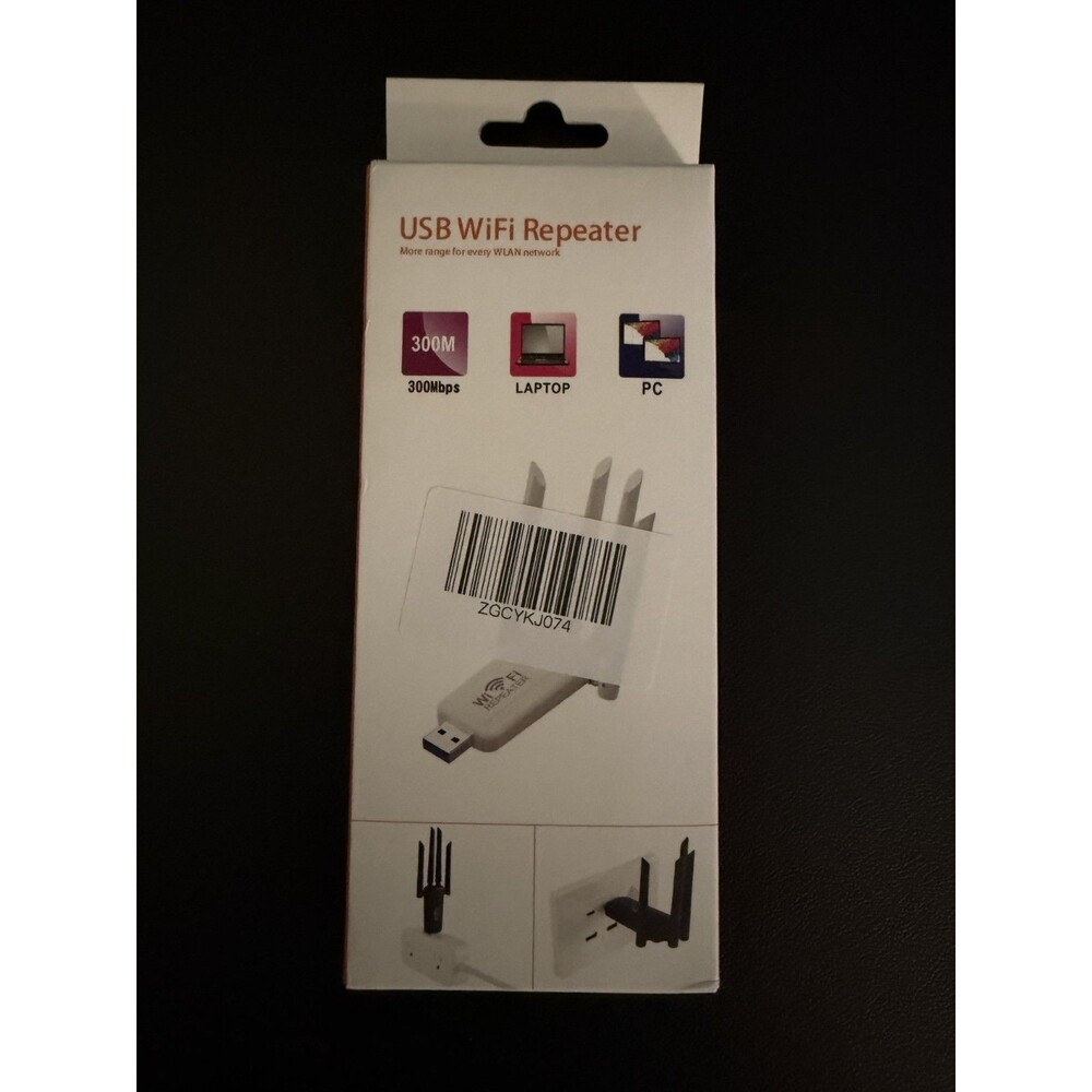 RoHS USB WIFI Repeater PC NEW IN BOX 300Mbps